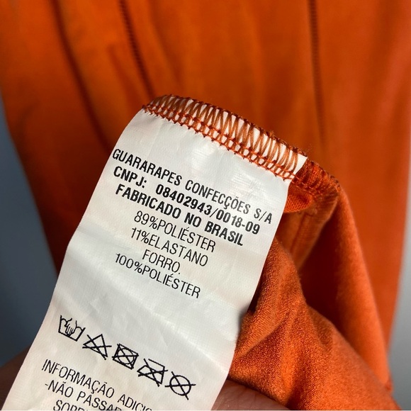 ⚪️ Guararapes Orange Sleeveless Dress - Picture 5 of 7